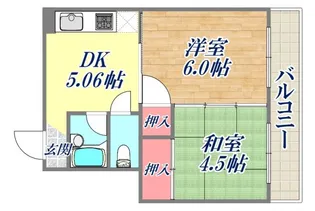 中山手ビル【3階】の間取り