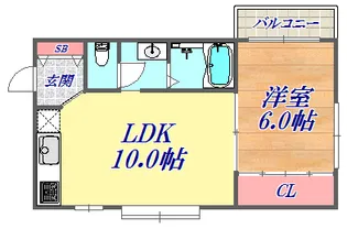 神仙閣マンション【2階】の間取り