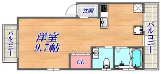 津の峰マンション【3階】の間取り