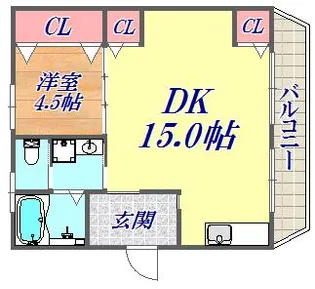 サンビレッジ中山手【3階】の間取り