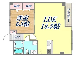 上春日野ハイツ【1階】の間取り