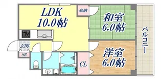 クレスト六甲【3階】の間取り