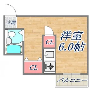コスモプラザ三宮【3階】の間取り