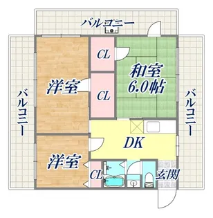 ロイヤル石井【5階】の間取り