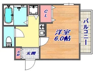 1Kの間取り画像