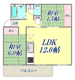グランディア灘南【3階】の間取り