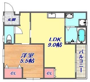 プチ・シャトーあけぼの【3階】の間取り