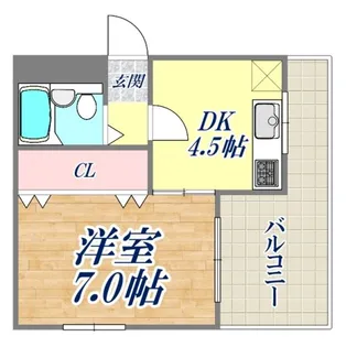 フェイバーハイツ【5階】の間取り