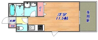 ボヌール恋野【403号室】の間取り