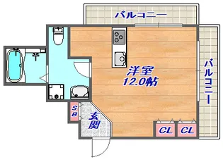 甲南オーキッド【3階】の間取り