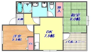 メゾンミヤマエ【3階】の間取り