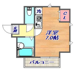 メゾンド花木【1階】の間取り