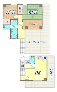 ロイヤル浜芦屋【5階】の間取り