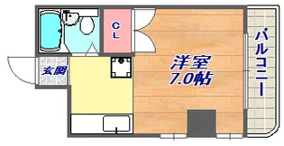 ル・パレ福住【3A号室】の間取り
