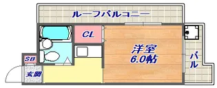 シンプルライフ王子【403号室】の間取り