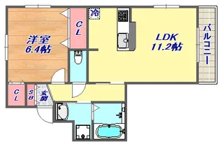 カーサ・デ・マヤ【3階】の間取り