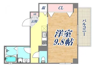 カーサ岡本2丁目【2階】の間取り