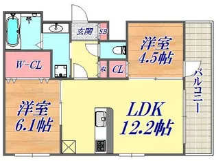 NTRエステート中山手通【2階】の間取り