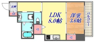 アルカディア【4階】の間取り
