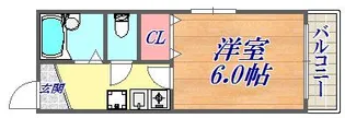 リバーサイド明光【6階】の間取り