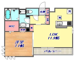 グレイスコート住吉本町【3階】の間取り