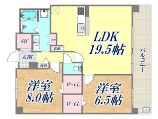 シー・クリサンス西岡本【3階】の間取り