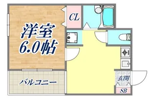 ラ・エソール【6階】の間取り