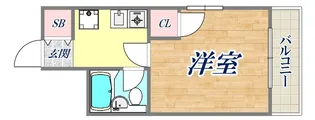 メゾンシルフィード【2階】の間取り