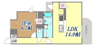 ヴィラ村雨【3階】の間取り