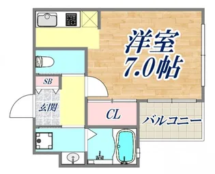 エビラ須磨【1階】の間取り