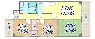 コート宮北【5階】の間取り