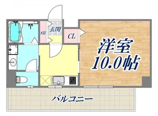 ウィスティリアコート神戸2【3階】の間取り