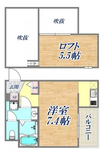 ソフィア長田【1階】の間取り