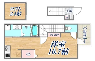 あんしん+上沢駅18-1062【2階】の間取り