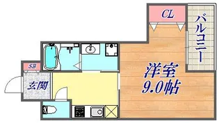 アクアプレイス新神戸駅前【2階】の間取り