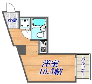 朝日プラザ新神戸【5階】の間取り