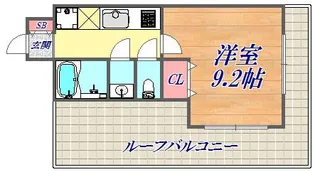 アドバンス三宮6クレスト【10階】の間取り
