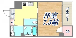 エスポアシティ神戸【5階】の間取り