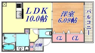 KARIN和田岬【1階】の間取り
