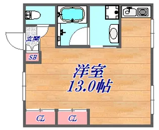 関西左官ビル【2階】の間取り