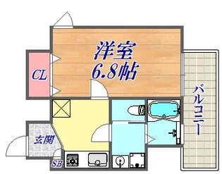 キューブコート【2階】の間取り