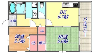 井本マンション【1階】の間取り