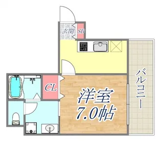 コウリュウマンション【4階】の間取り