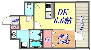 SDグランツ神戸駅前【802号室】の間取り