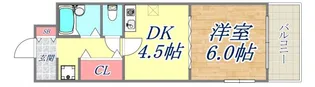 スタッツァ兵庫【401号室】の間取り