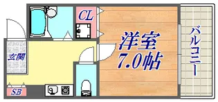 ドミール橘【5階】の間取り