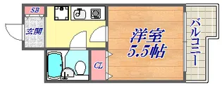 ヌーベルフルーブ【5階】の間取り