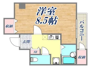 ハーバーウエスト神戸【6階】の間取り