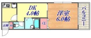 ハーバーズコート【4階】の間取り