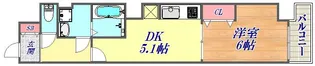 バックス神戸West【8階】の間取り